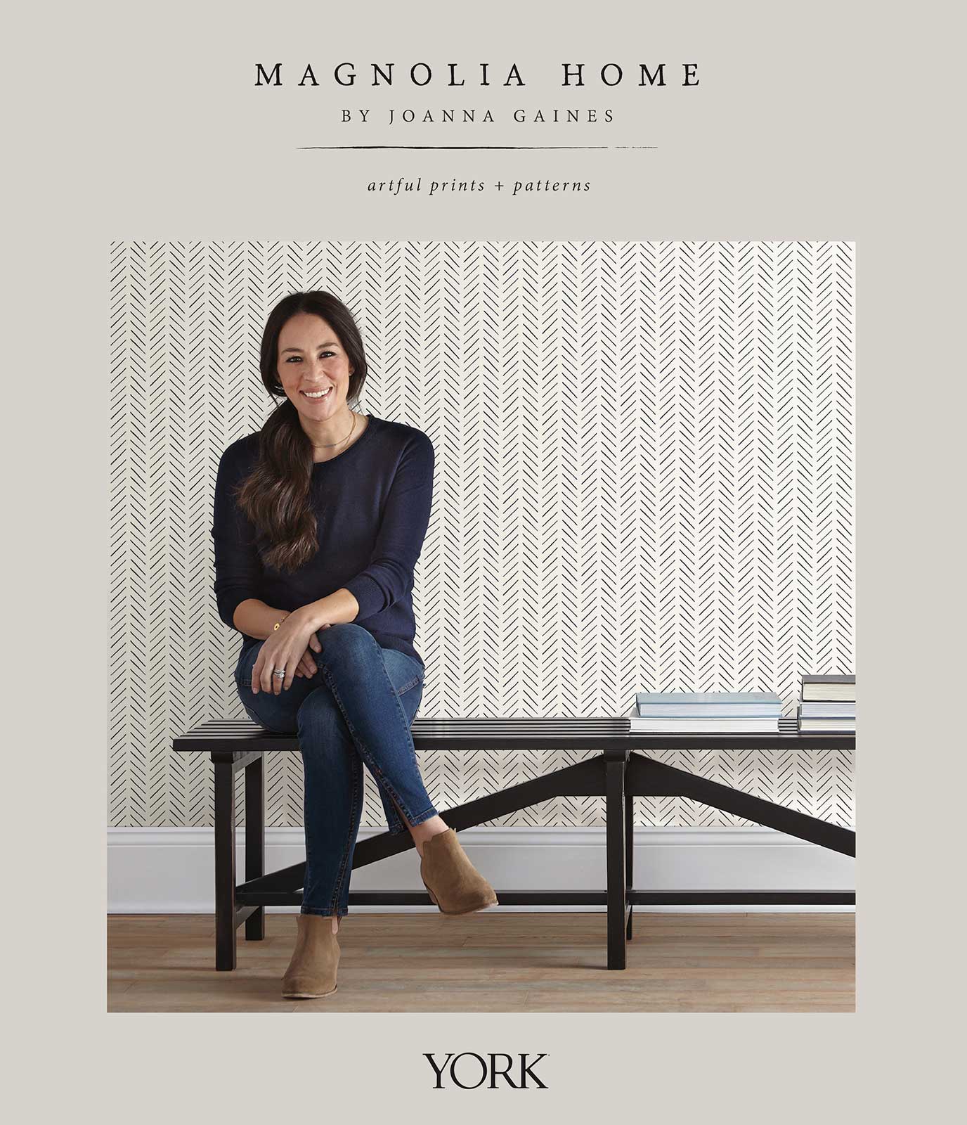 Magnolia Home Willow Wallpaper - Black - Image 3