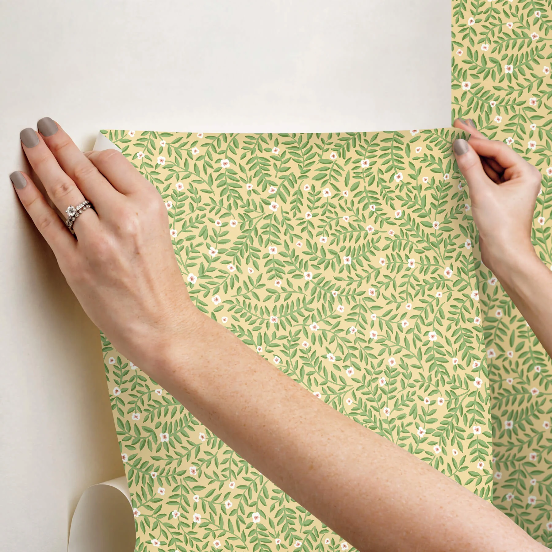 Rifle Paper Co. Elodie Peel & Stick Wallpaper - Gold - Image 3