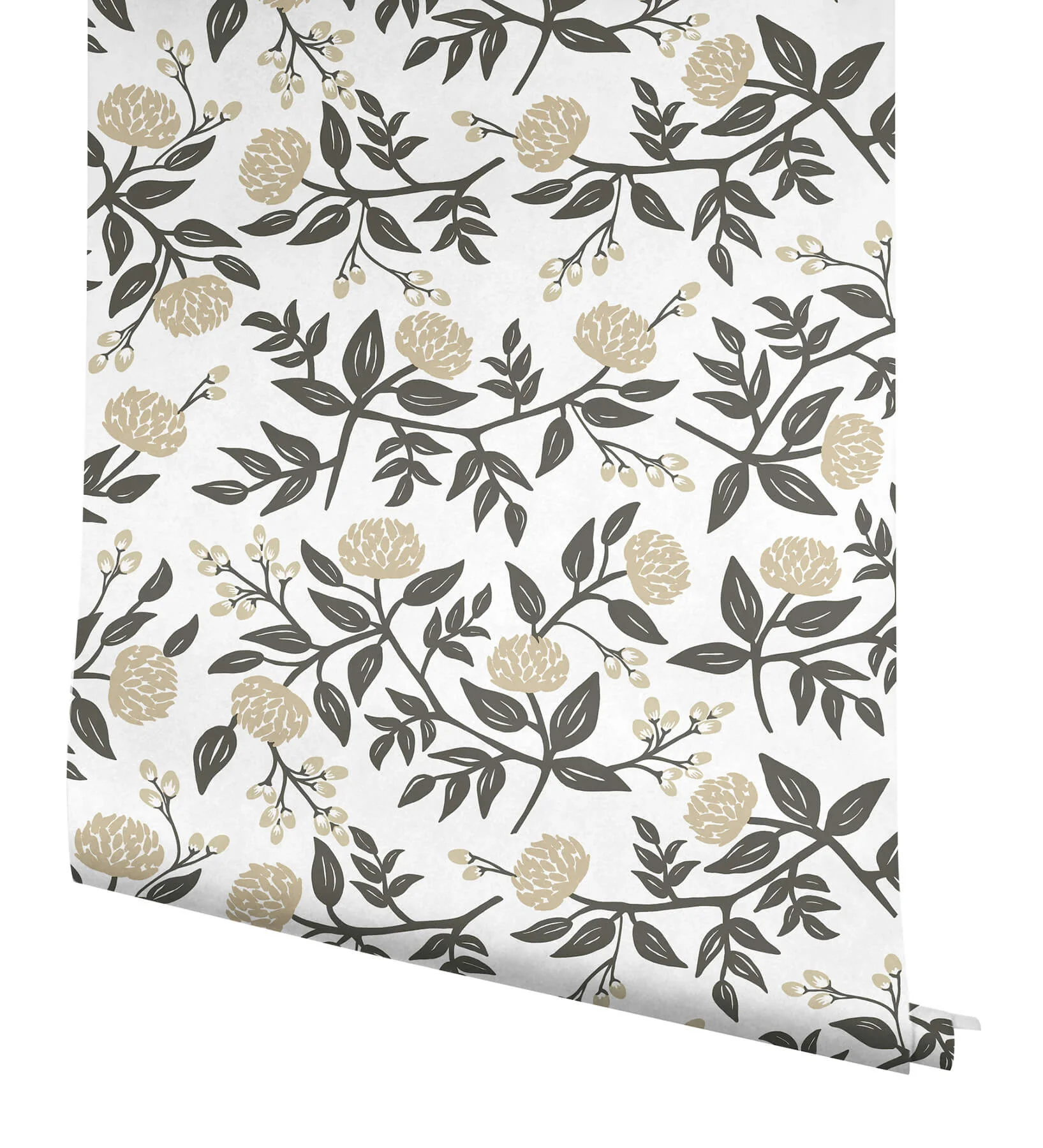 Rifle Paper Co. Peonies Peel & Stick Wallpaper - White & Black - Image 4