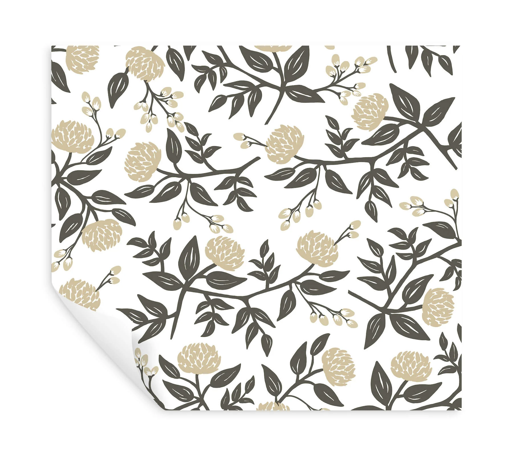 Rifle Paper Co. Peonies Peel & Stick Wallpaper - White & Black - Image 5