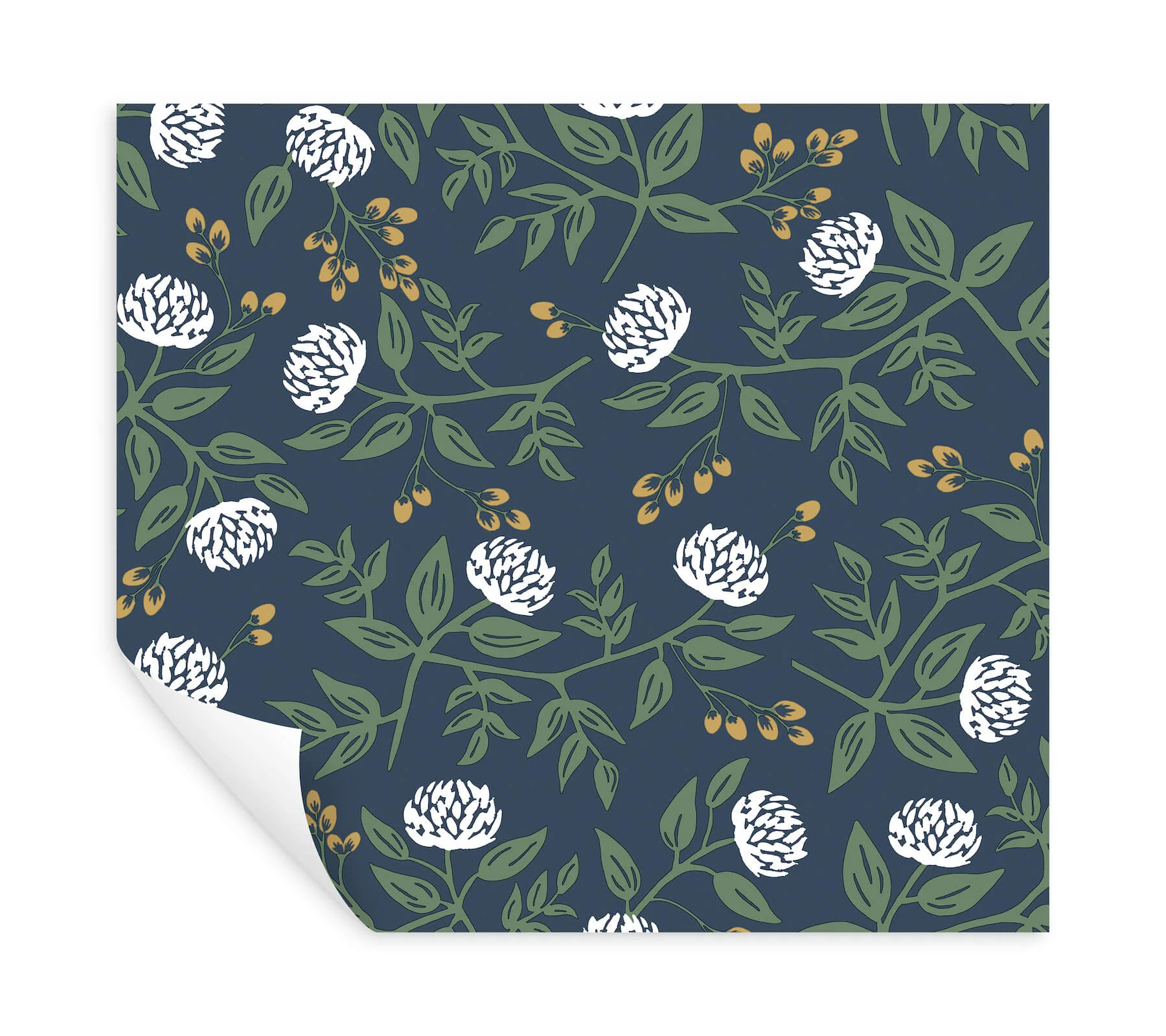 Rifle Paper Co. Peonies Peel & Stick Wallpaper - Navy - Image 5