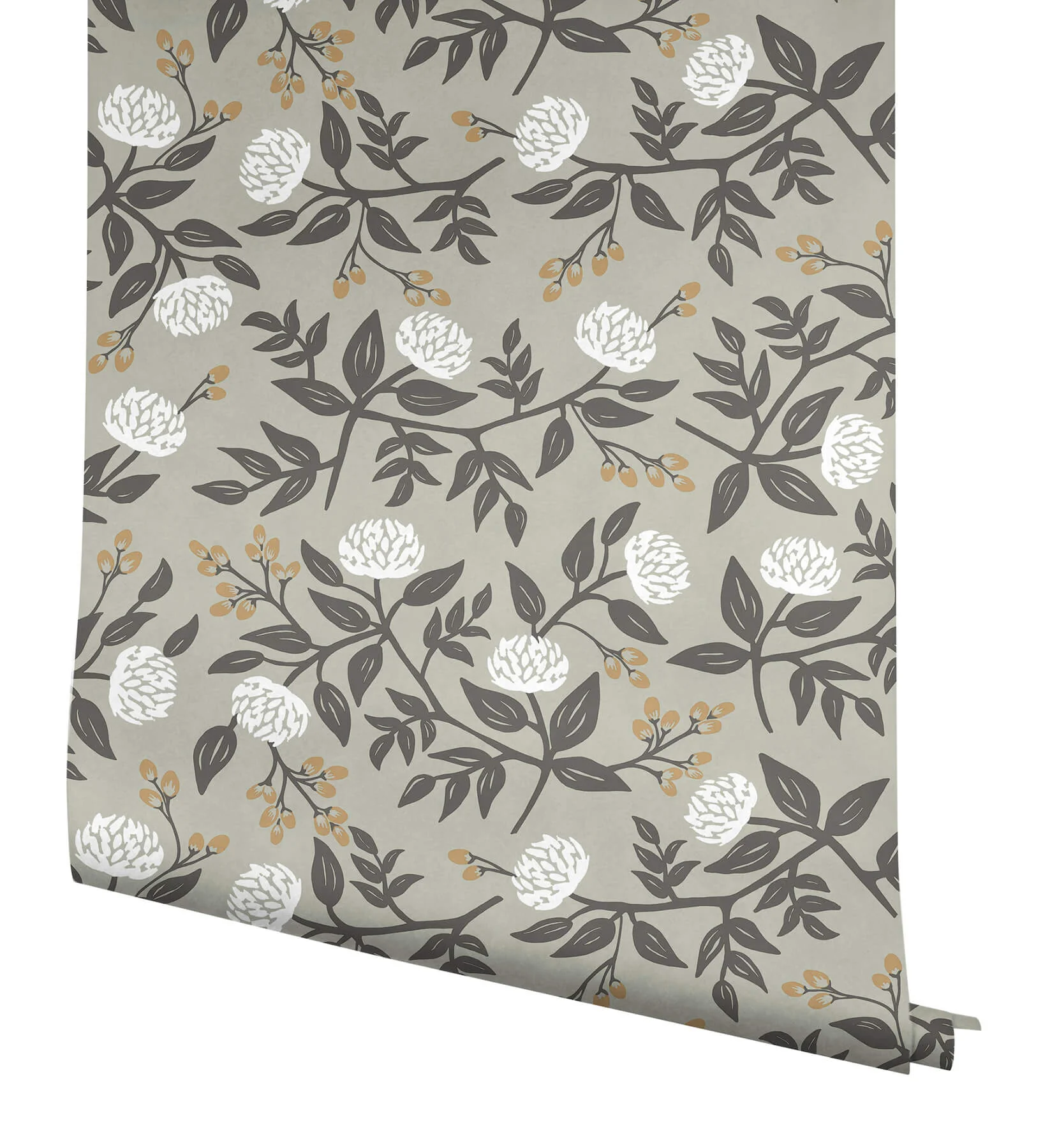 Rifle Paper Co. Peonies Peel & Stick Wallpaper - Smoke - Image 4