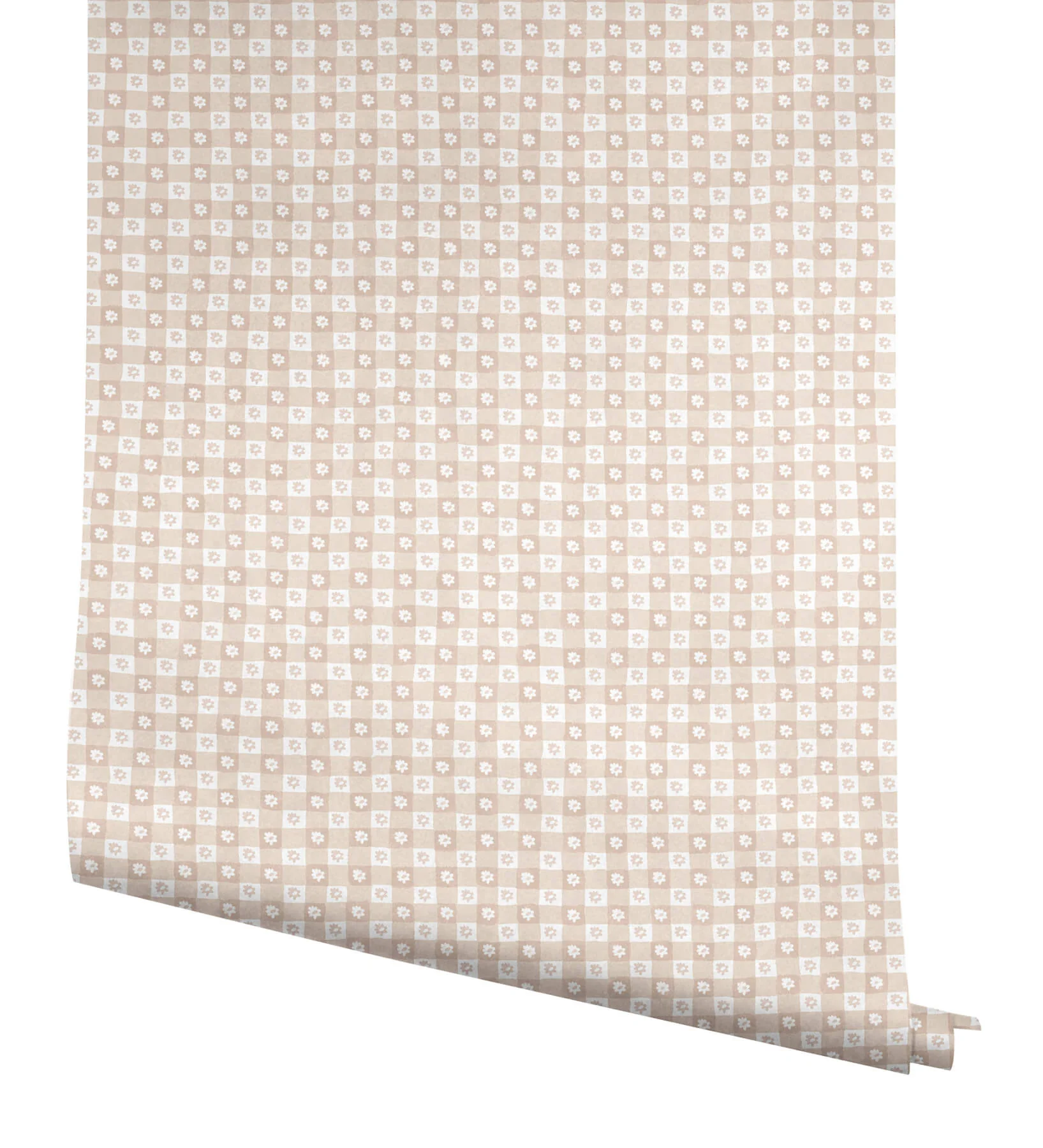 Rifle Paper Co. Daisy Gingham Peel & Stick Wallpaper - Blush - Image 4