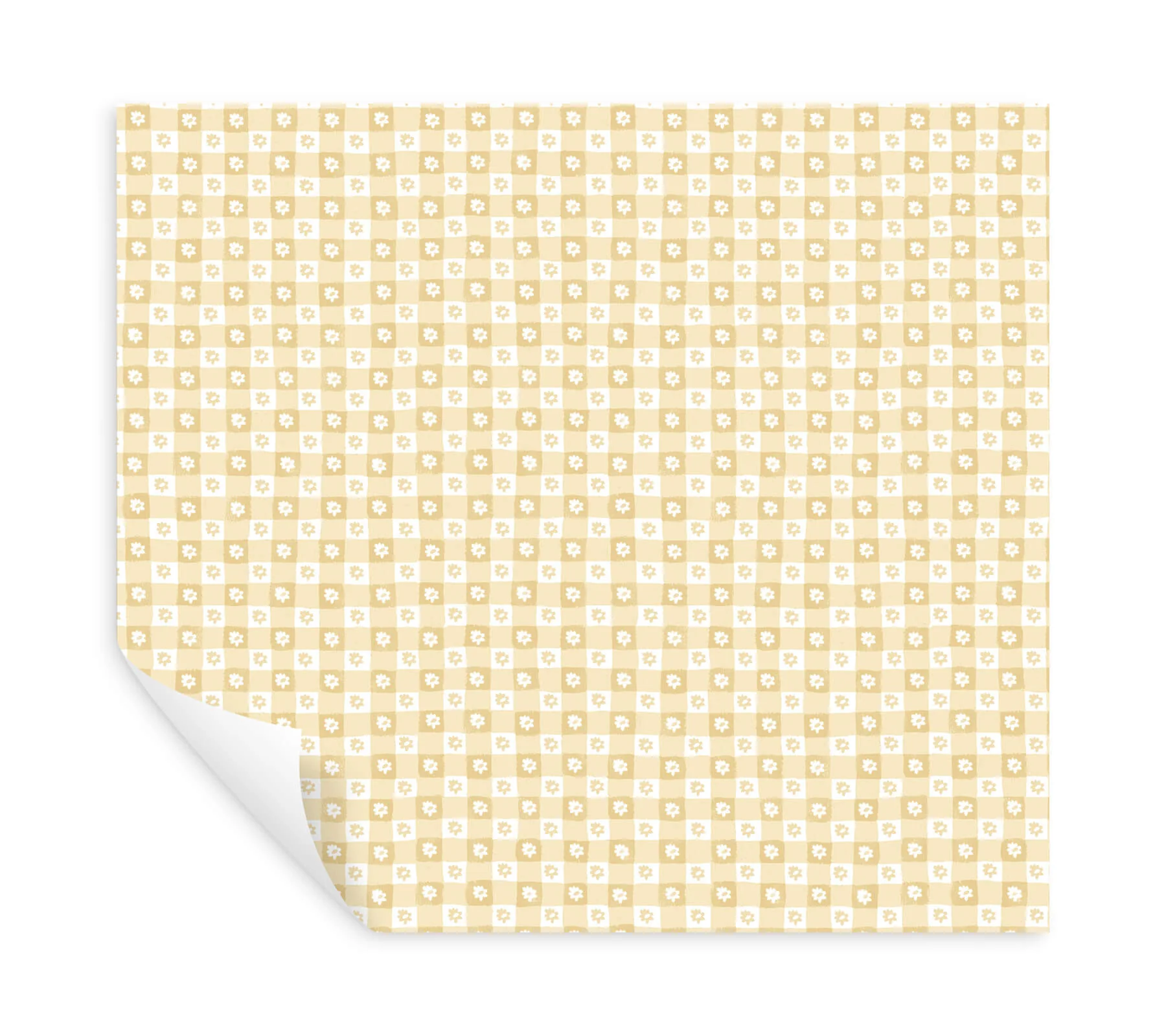 Rifle Paper Co. Daisy Gingham Peel & Stick Wallpaper - Gold - Image 5